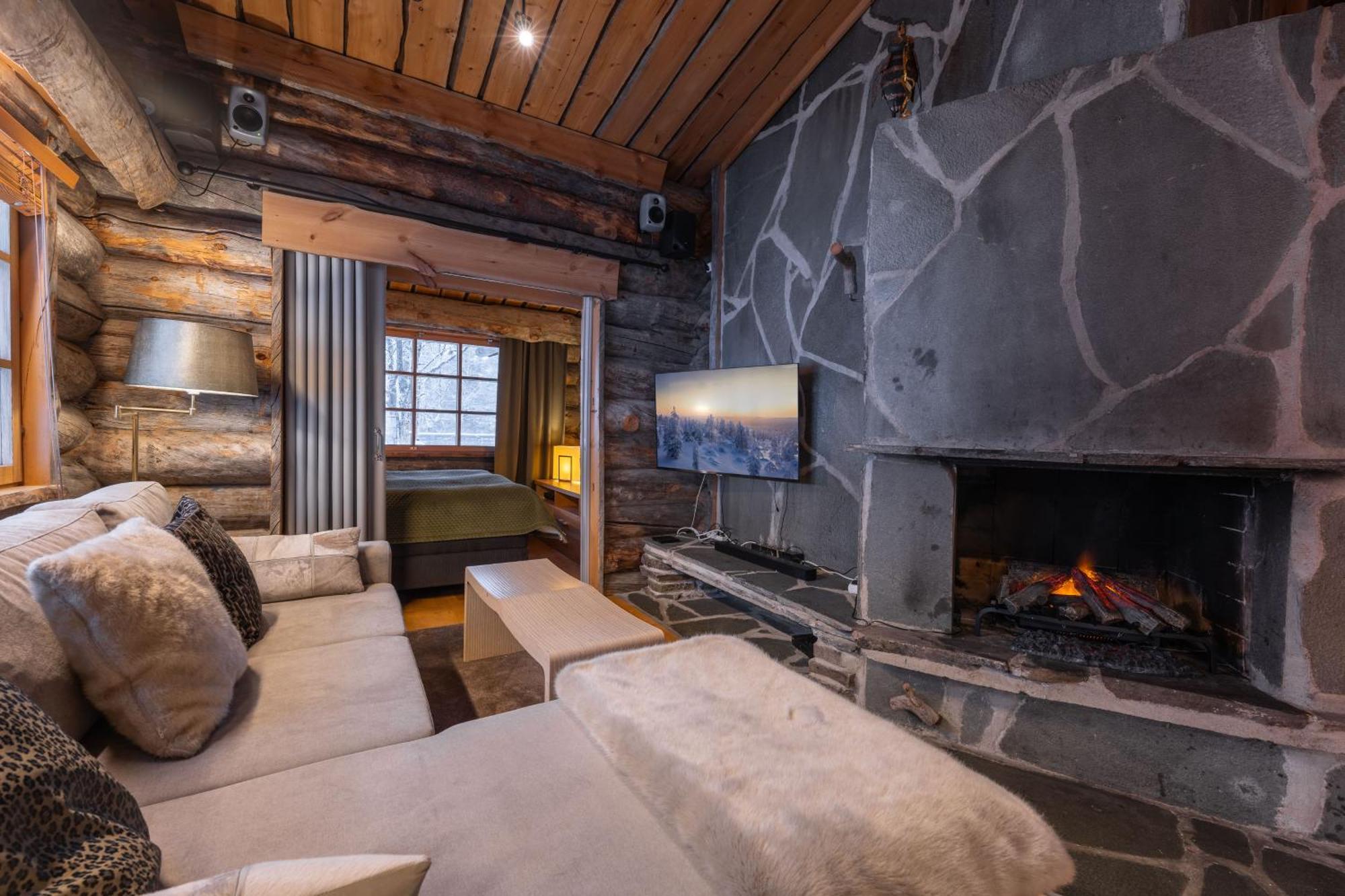 Kuukkeli Log Houses Teerenpesae - Premium Suite A48 サーリセルカ エクステリア 写真