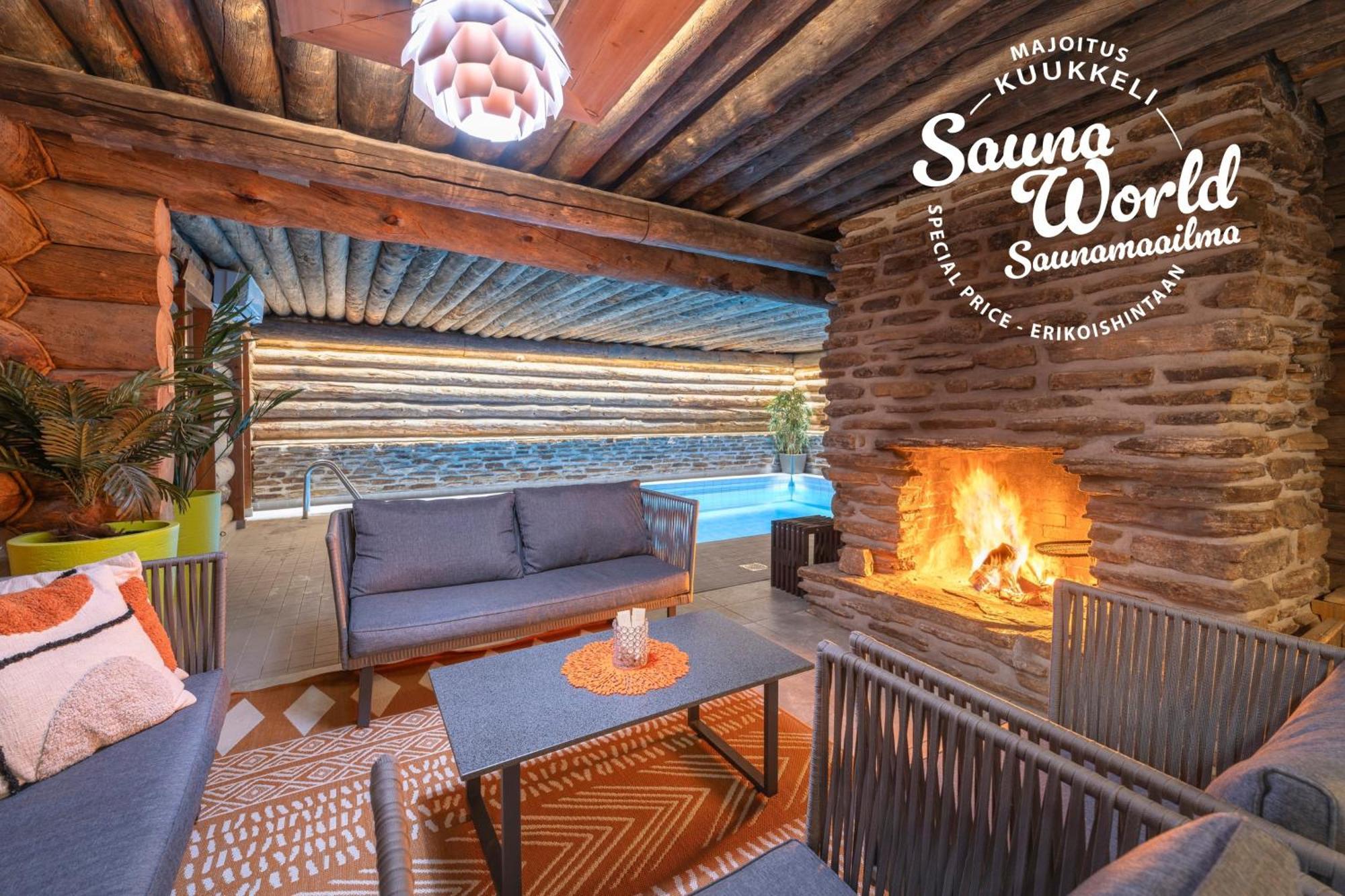 Kuukkeli Log Houses Teerenpesae - Premium Suite A48 サーリセルカ エクステリア 写真